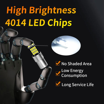 Super Bright 1156 BA15S 1157 BAY15D 4014 45Chipsets LED Signal Bulbs for Car Rear Tail Turn Signal Reverse Brake Running Lights