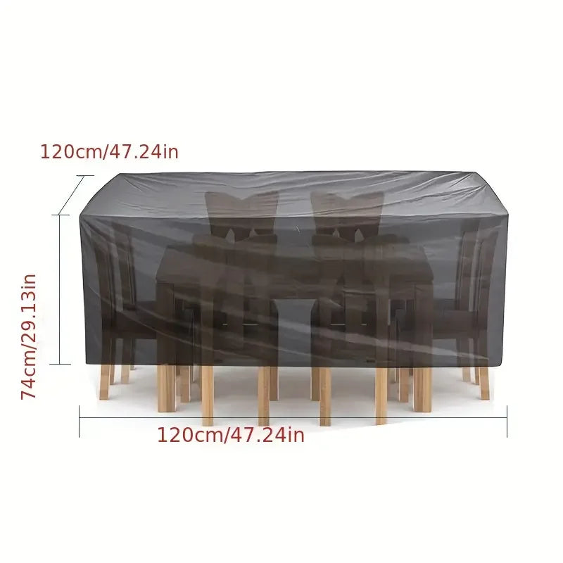 218 Sizes of Patio Furniture Covers, Table and Chair Covers, Waterproof, Dustproof, UV-proof 210D Oxford Cloth Protective Cover
