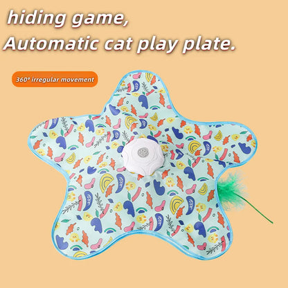 Electric cat turntable pet toy self-stimulating and relieving boredom automatic intelligent cat funny stick sports consumption