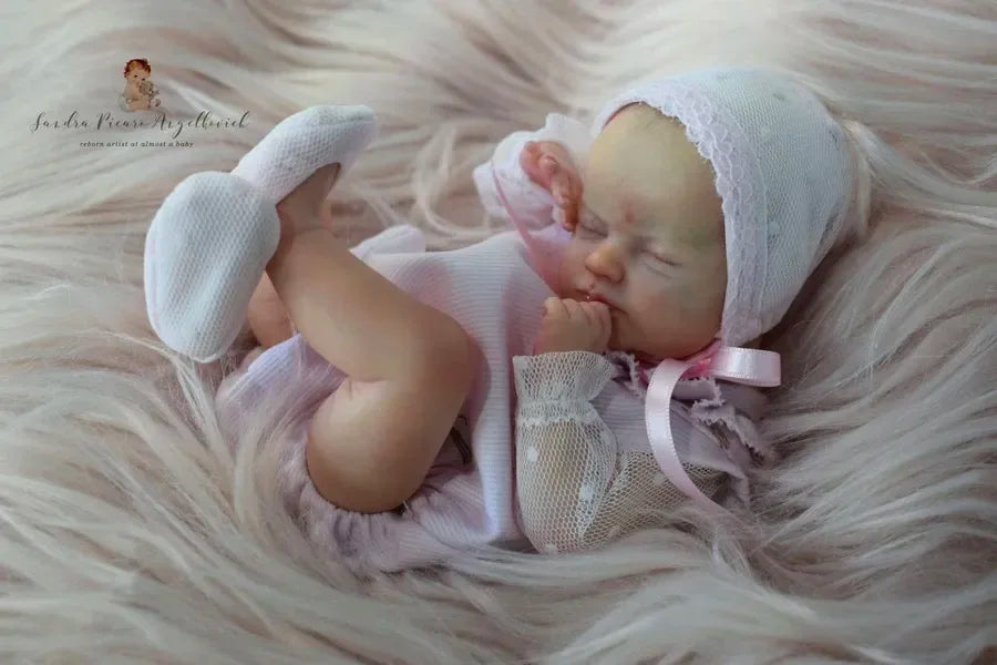 Mini Reborn Kit 9 Inches Reborn Baby Vinyl Doll Kit Wee Mouse Unpainted Unassembled Doll Parts DIY Blank Reborn Doll Kit