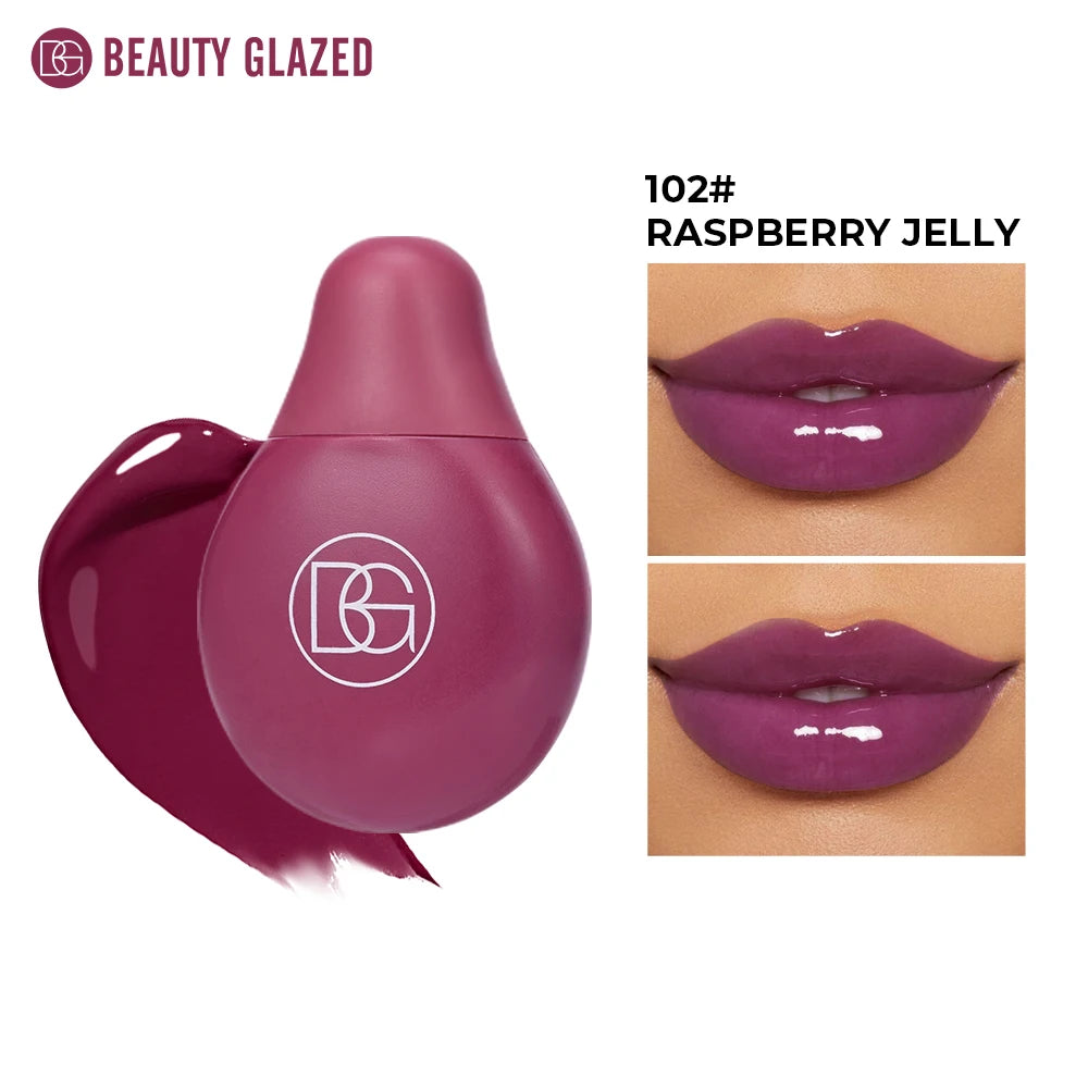 BEAUTY GLAZED 4Color Lipgloss Lip Oil Teens Moisturizing Lipstick Lip Balm High Shine And Lip Gloss Long-Lasting Dry Lip Care