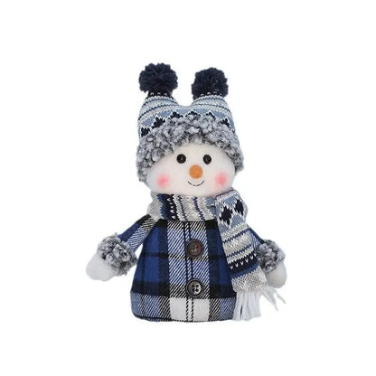 New Year Valentine's Day Plush doll toy cute skiing rocking snowman decorations plush toy holiday party house gifts for girl