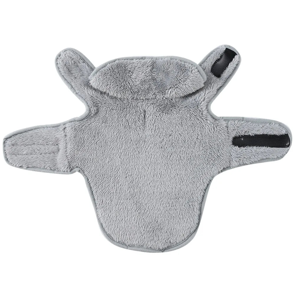 Cute Pet Jacket Coat Adjustable Soft High Neck Kitten Apparel Reversible Warm Fleece Autumn Winter Costume For Small Cats Sphynx