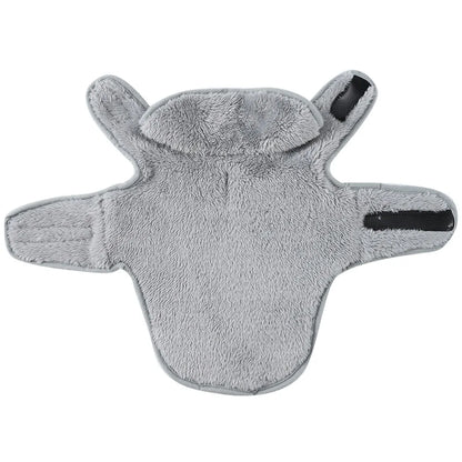 Cute Pet Jacket Coat Adjustable Soft High Neck Kitten Apparel Reversible Warm Fleece Autumn Winter Costume For Small Cats Sphynx