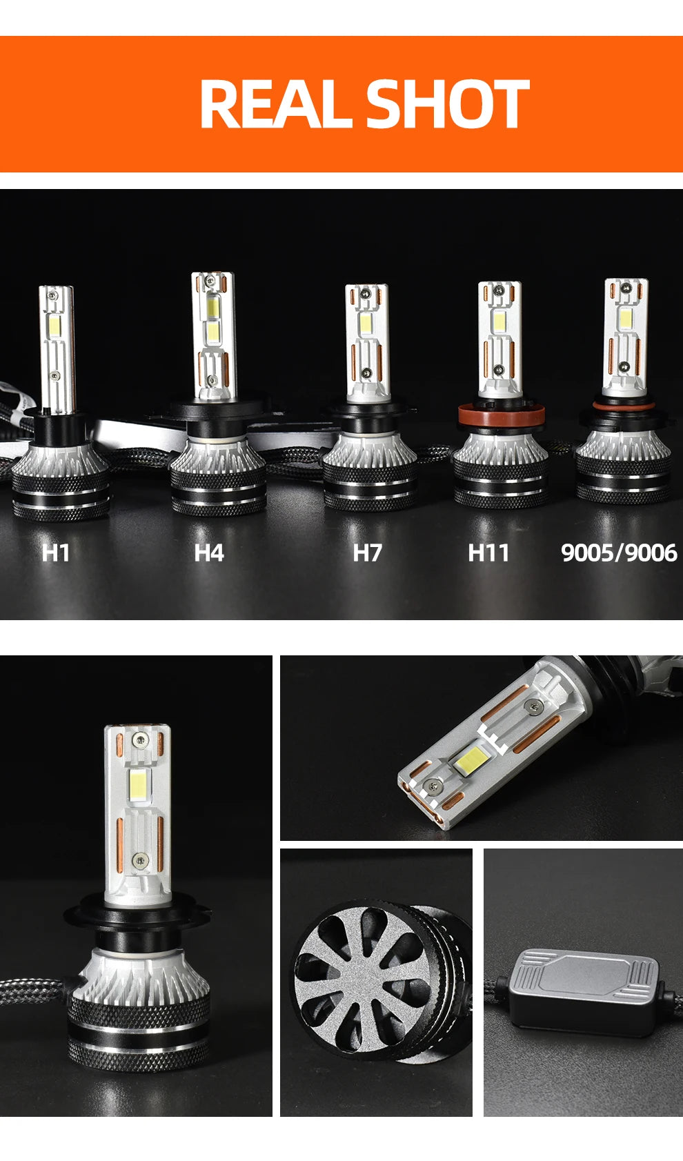 K5C H7 LED 60000LM 140W H7 Canbus Led Bulbs 4300K LED H4 H11 HB3 9005 HB4 9006 K6C Led Double Copper Tube Fog Light 12V 2PCS