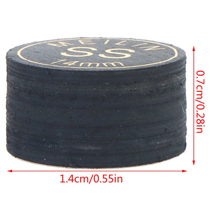 2 Pcs/lot 14mm Japanese Multi-Ply Heads Black Gold Professional Fancy Nine-Ball Cue Head Snooker Billiard Heads Hard Soft Heads