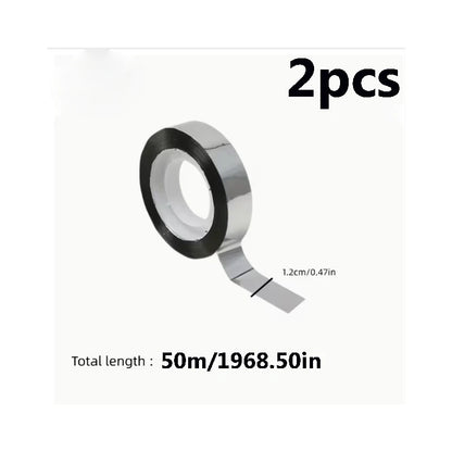 1/2pcs Metallic Silver Mirror Tape-Suitable for Wall Wardrobe Bathroom Decoration Gift Packaging Crafts Decoration