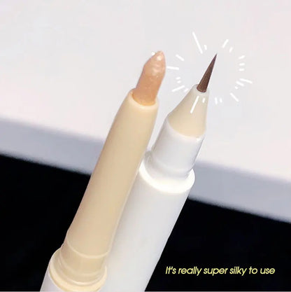 Double head lying Silkworm Pen matte Pearlescent Fine Flash Brightening Shadow Pen Outline pen under eyelid to pen
