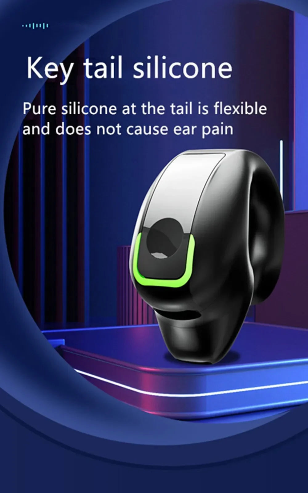 GD28 Bone Conduction TWS Headphones Bluetooth V5.3 Ear Clip Lightweight Business Sports Game Headset with Mic Noise Reduction