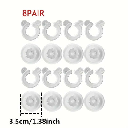 8pairs Bed Sheet Duvet Cover Fastener Clip Anti-Slip Blanket Buckles Quilt Holder Fixator Grippers