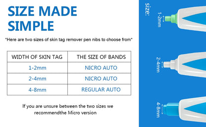 Skin Tag Removal Mole Wart Removal Facial Mole Wart Microstrip Tag Removal Kit Automatic Mole Remover Tool with Cleansing Swabs