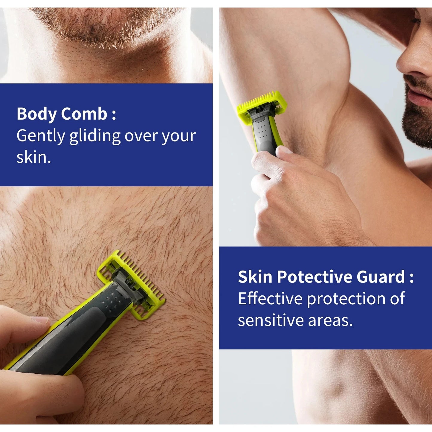 Replacement Blade for Beard Shaver Head Trimmer Compatible with QP&2520/2530 2630 6510 6520 2523 One&Blade