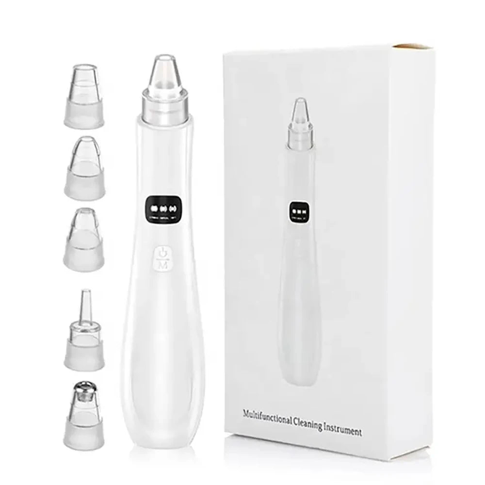 3-Suction Mode Vacuum Pore Cleaner, Facial Cleansing Device for Removing Blackheads & Dead Skin