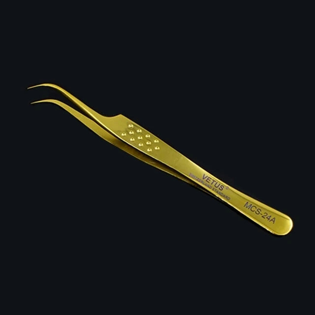 100% Vetus Original MCS Series New Style Premium Eyelashes Tweezers Ultra Fine Tip Improve for 3D 6D Lashes Extensions