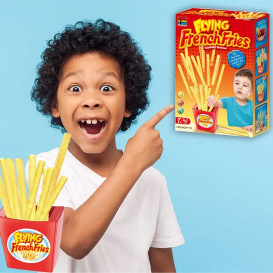 Flying french fries Desktop game puzzle for parent-child interaction tabletop game party props bounce french fries for kids gift