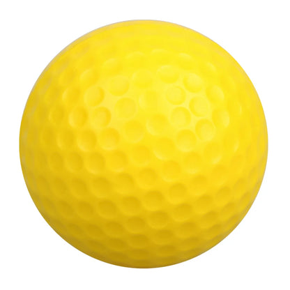 10Pcs Yellow PU Foam Golf Balls Sponge Elastic Indoor Outdoor Practice Training