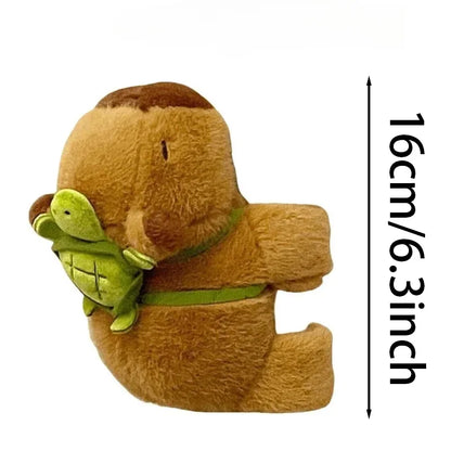 Capybara Clap Circle Toys  Capybara Plush Hand Ring Wristband Kawaii Stuffed Animal Doll Curtains Bicycle Party Decor Kids Gift