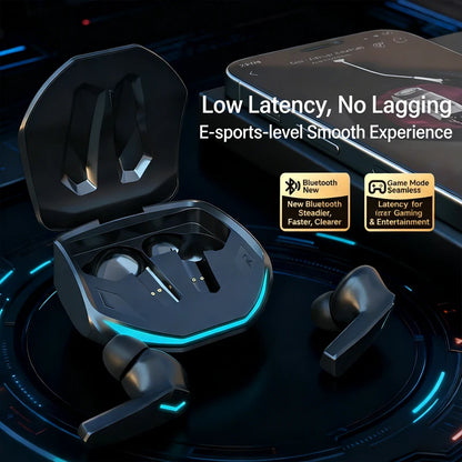 2026 New HOT Earphone Bluetooth 5.3 Headphones with Mic 9D Stereo Pro 6 Earbuds Dual Modes Music Game Wireless Headset Choice