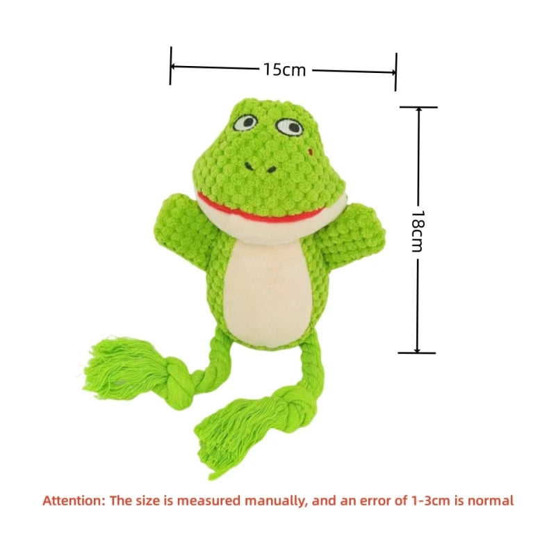 Stuffed Raw Small Dog Plush Interactive Toys Indestructible Bite Resistant Sound Puppy Toys Squeaky Dogs Rattle For Pet Supplies