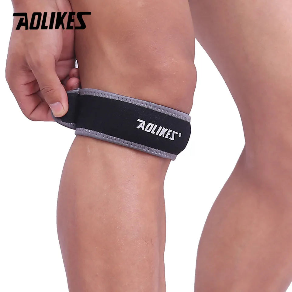 AOLIKES 1PCS Adjustable Knee Patella Cushioning Neoprene Band Knee Support Sports  Running Knee Brace Pads