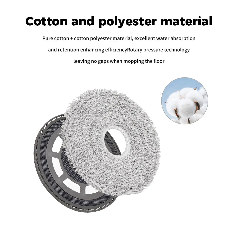 Mop Cloths For Xiaomi X10 Plus S10 Plus X20 Plus 5C 5 5Pro Omni 1S Omni 2 M30 Pro M30S OV31GL OV42CN OV21GL Vacuum Mop Parts
