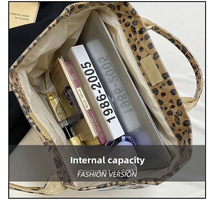 Leopard Print Women's Handbag Summer New Large-capacity Fashionable Tote Bag Fashionable Handbag Bags for Women Designer Bags
