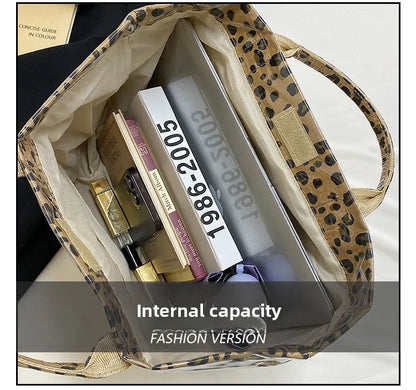 Leopard Print Women's Handbag Summer New Large-capacity Fashionable Tote Bag Fashionable Handbag Bags for Women Designer Bags
