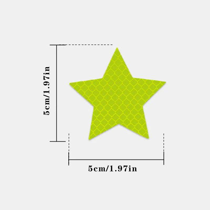 10pcs/set Car Bumper Reflective Safety Strip Stickers Car Star Reflective Sticker Reflective Warning Safety Tape