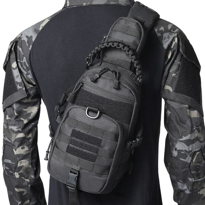 Multi functional outdoor chest bag, sports cycling, hiking, portable and wear-resistant crossbody bag