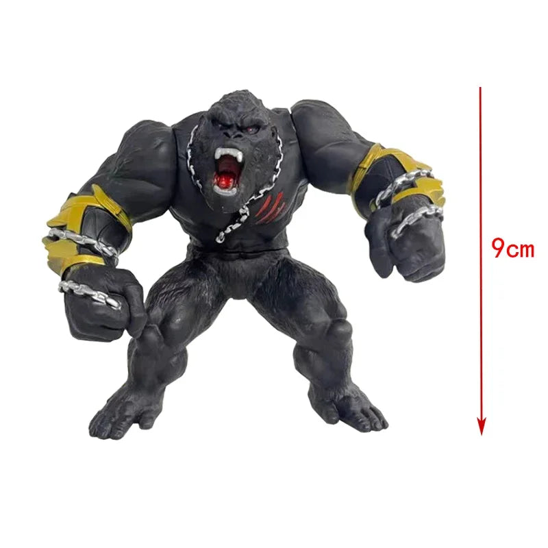 9cm aGodzilla vs King Konged 2 The New Empire The Rise of Roaring Robot Arm King Kong and Roaring Chain King Kong Figure