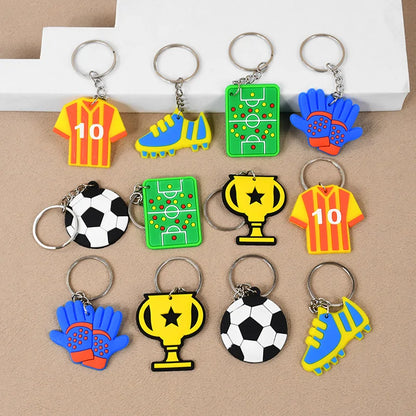 Soccer Party Favors Football Theme Bracelets Keychain Pin Ball Maze Game Toys Kids Birthday Party Pinata Fillers Christmas Gift