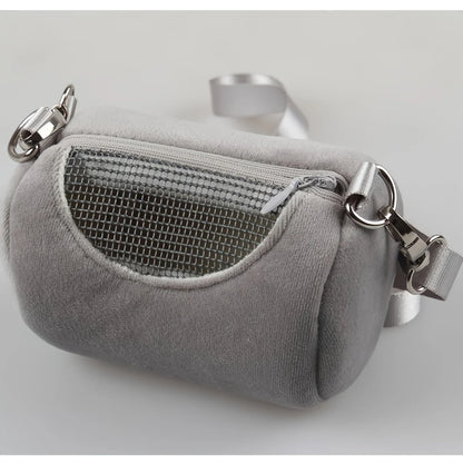 1Pc Small Pet Backpack Hamster Carrier Bag Portable Cylinder Satchel Flying Squirrel Travel Breathable Mesh Pouch Pet Supplies
