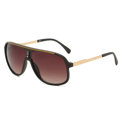 Men's Vintage-Inspired Fashion Fashion Glasses with Large Curved Frames - Perfect for Parties