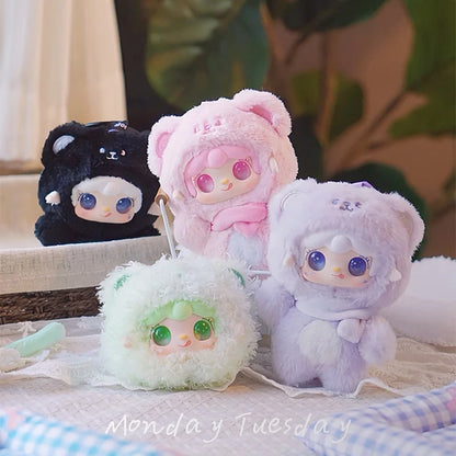 Yooki 4th Generation Blind Box Take A Bit Small Bear Series Plush Toys Exquisite Doll Keychain Backpack Pendant Mystery Box Gift