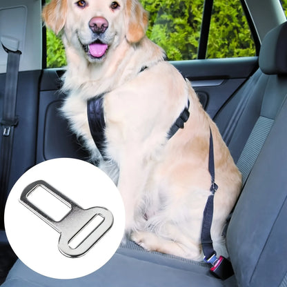 2/4 Pet Seat Belt Adapters - Car Metal Clips for Pet Leashes, Compatible with Truck & Car Seats