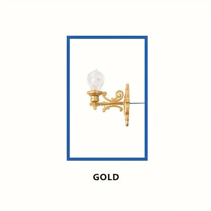 1Pc Model Wall Lamp Moss Micro Landscape Decoration Lamp Architectural Sand Table Model Wall Lamp Material