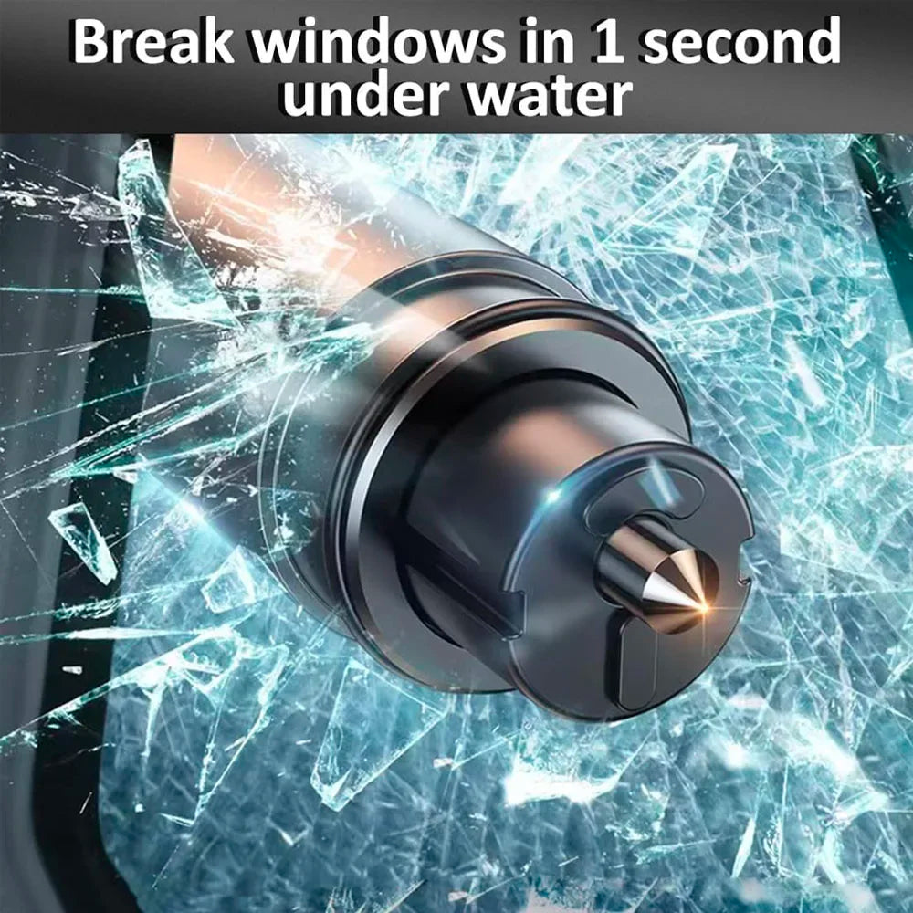 2025 New 2-in-1 Mini Car Safety Hammer Car Glass Window Breaker Escape And Rescue Tool With Seat Belt Cutting Tool Car Parts