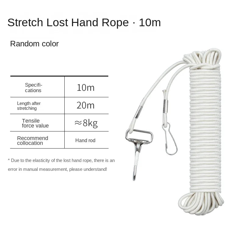 LINNHUE steel wire rope guard rod rope fishing rope big telescopic fishing fishing high elastic fishing rod automatic telescopic