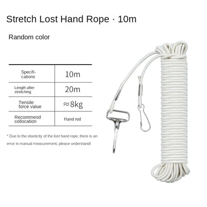 LINNHUE steel wire rope guard rod rope fishing rope big telescopic fishing fishing high elastic fishing rod automatic telescopic