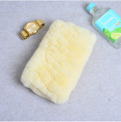 Women Handmade Stretch 100% Real Rabbit Fur Scarf Knit Genuine Rex Rabbit Fur Headbands Girls Natural Rabbit Fur Ring Scarves