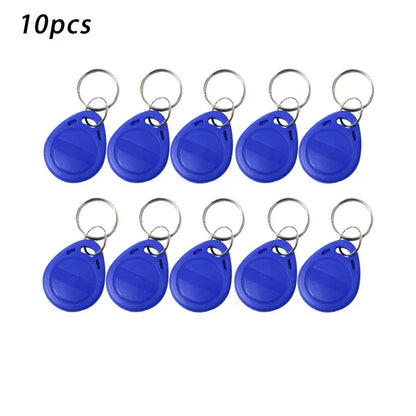 10pcs 125KHz T5577 Keyfobs Rewritable Duplicate Tag 5200 Proximity Copy Access Card ID Token Ring RFID Cloner Keychain