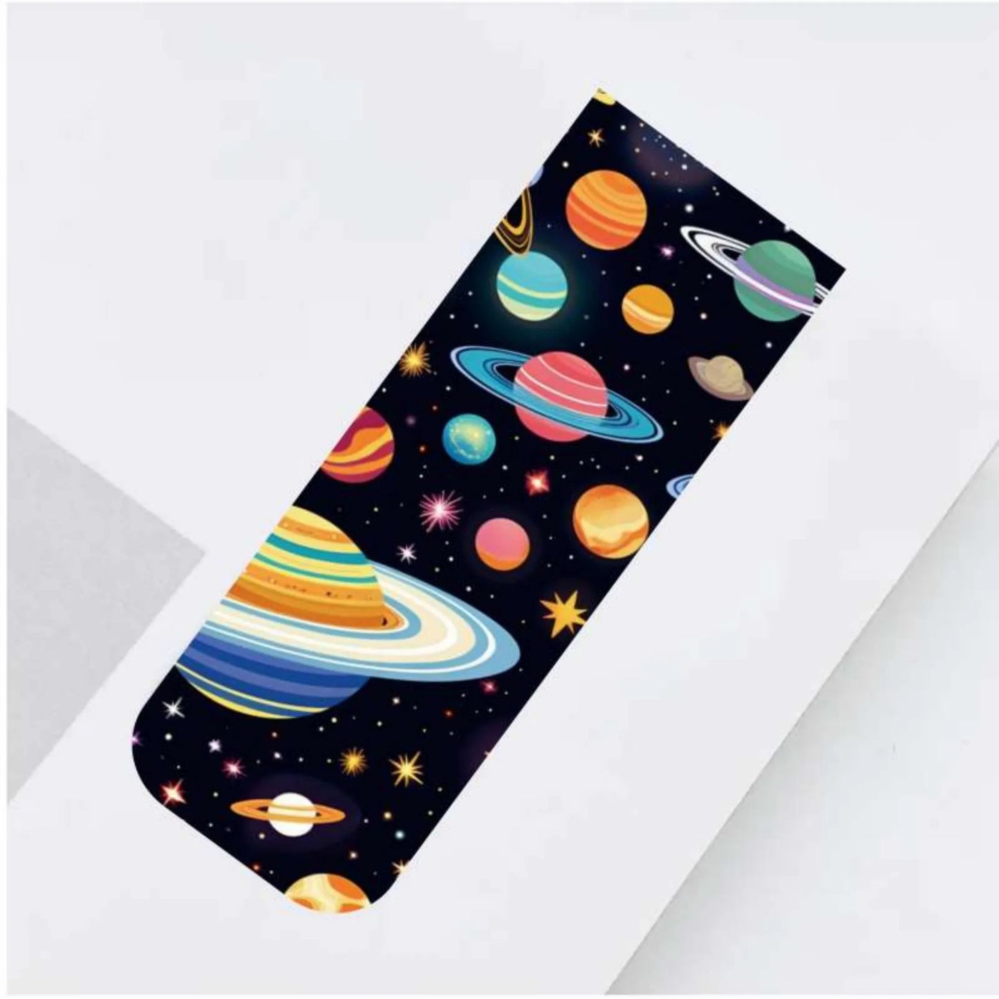12pcs Space & Planet Themed Magnetic Bookmarks - Durable Paper Page Markers for Students, Teachers and Everyday Use