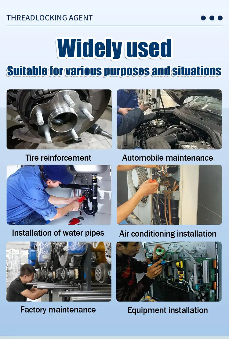 Screw Lock Threadlocker Red Screw Glue Thread Locking Agent Anaerobic Glue Anti-loose Universal Thread Sealants