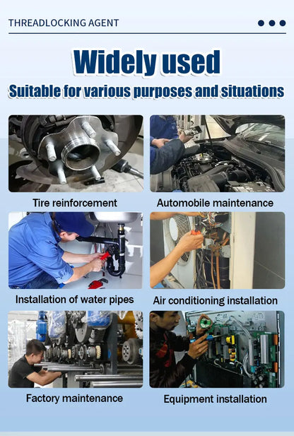 Screw Lock Threadlocker Red Screw Glue Thread Locking Agent Anaerobic Glue Anti-loose Universal Thread Sealants