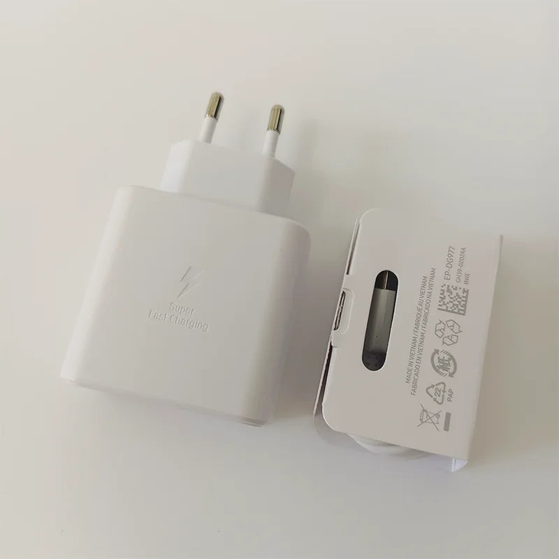 45W Original Samsung Charger Fast Charge Type C Adapter for Galaxy S26+ S25 Ultra S24 FE S23 A07 A55 Note 20 5G F70e F56 F07 F16