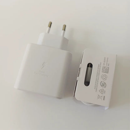 45W Original Samsung Charger Fast Charge Type C Adapter for Galaxy S26+ S25 Ultra S24 FE S23 A07 A55 Note 20 5G F70e F56 F07 F16