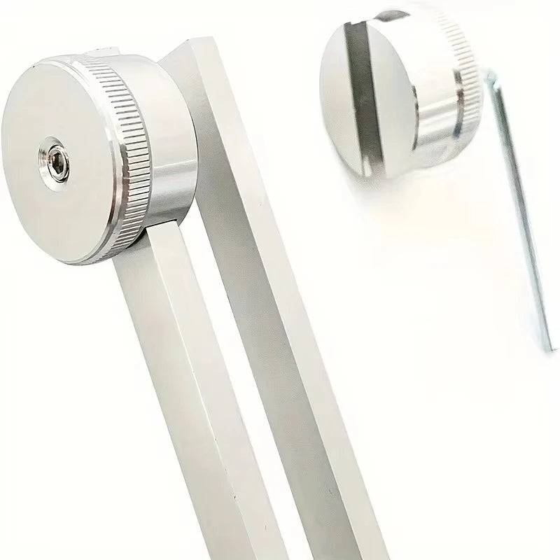 Miwayer 128Hz Tuning Fork for Sound Therapy Stress Reduction Otoacoustic Emission Testing and Ear (Mallet&Wrench Include)