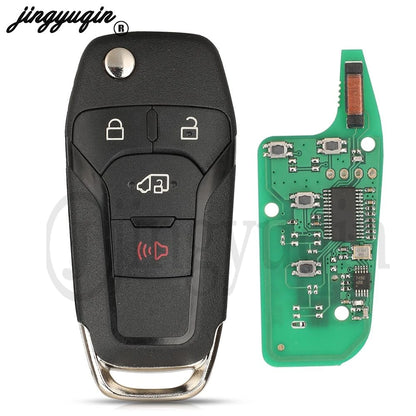 jingyuqin N5F-A08TAA Flip Remote Car Key 315MHz ID49-7945P Chip For Ford Fusion 2013-2016 Fob 2/3/4 Butttons Keyless Entry HU101