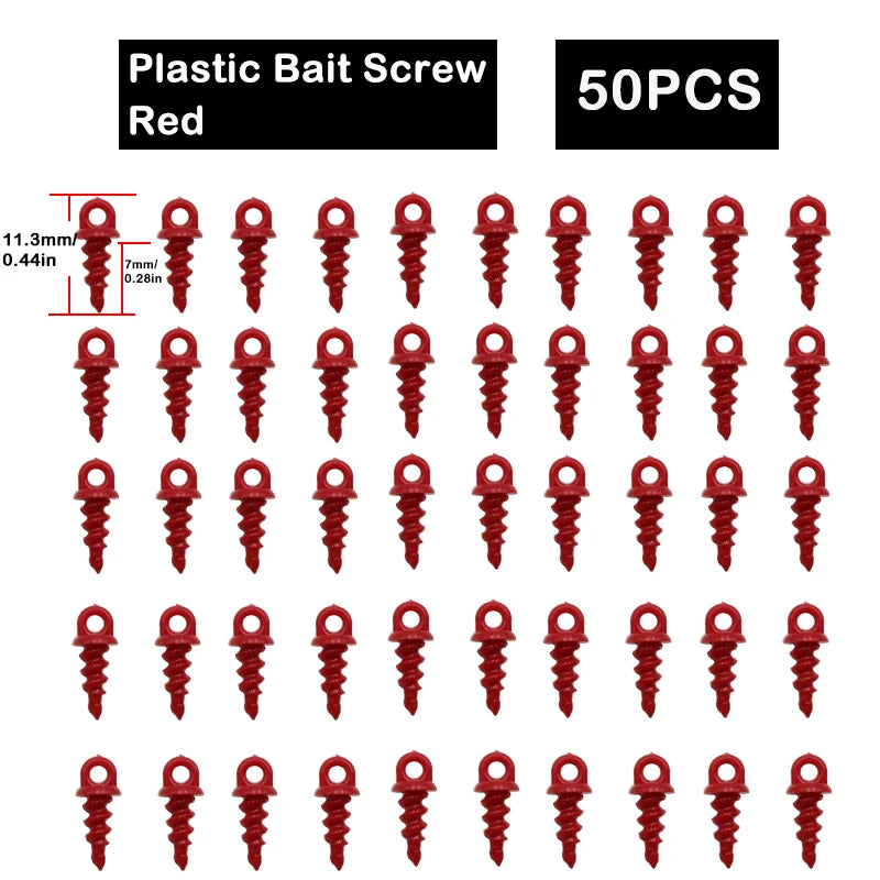 Carp Bait Screws With Ring Mirco Swivel Carp Bait For Carp Ronnie Rig Zig Chod Boilies Screws Carp Hiar Rig Terminal Tackle