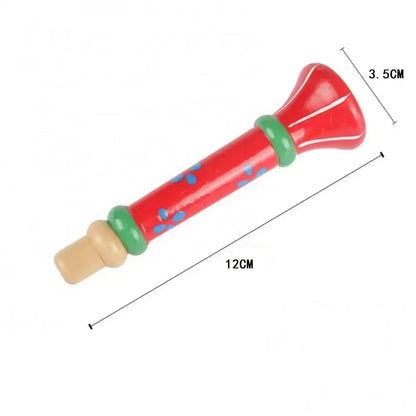 KTV Party Wooden Trumpet Toy Horn Whistle Musical Instrument for Toys Sound Training Games
